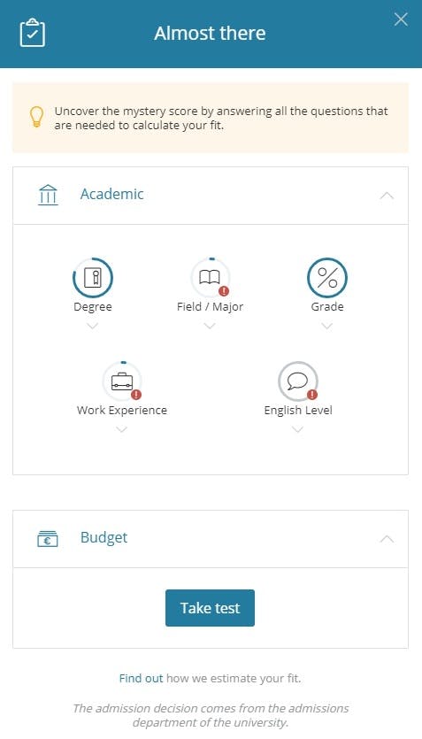 Apply to a Master's degree abroad