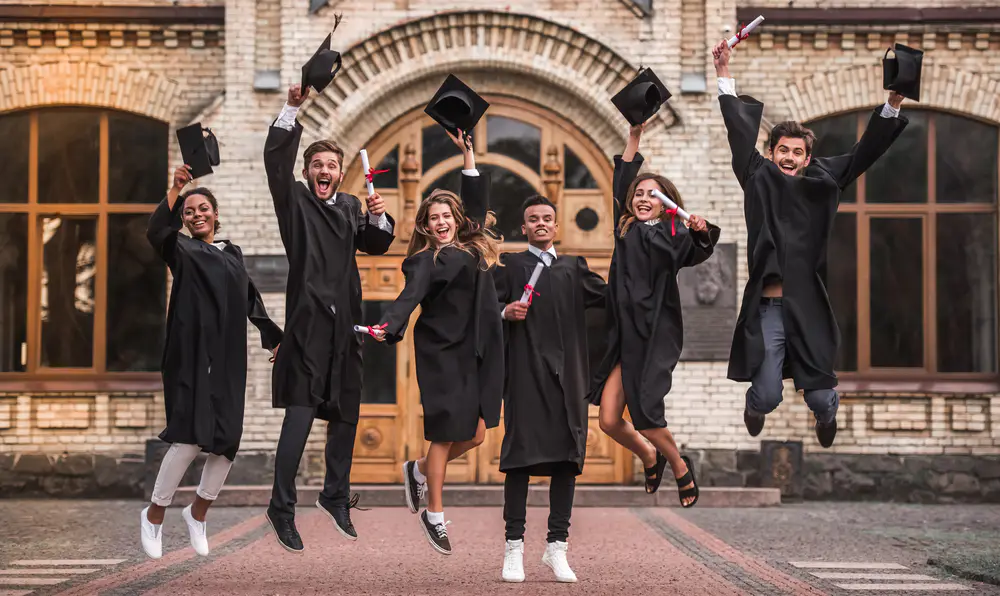 Young person traveling after graduation