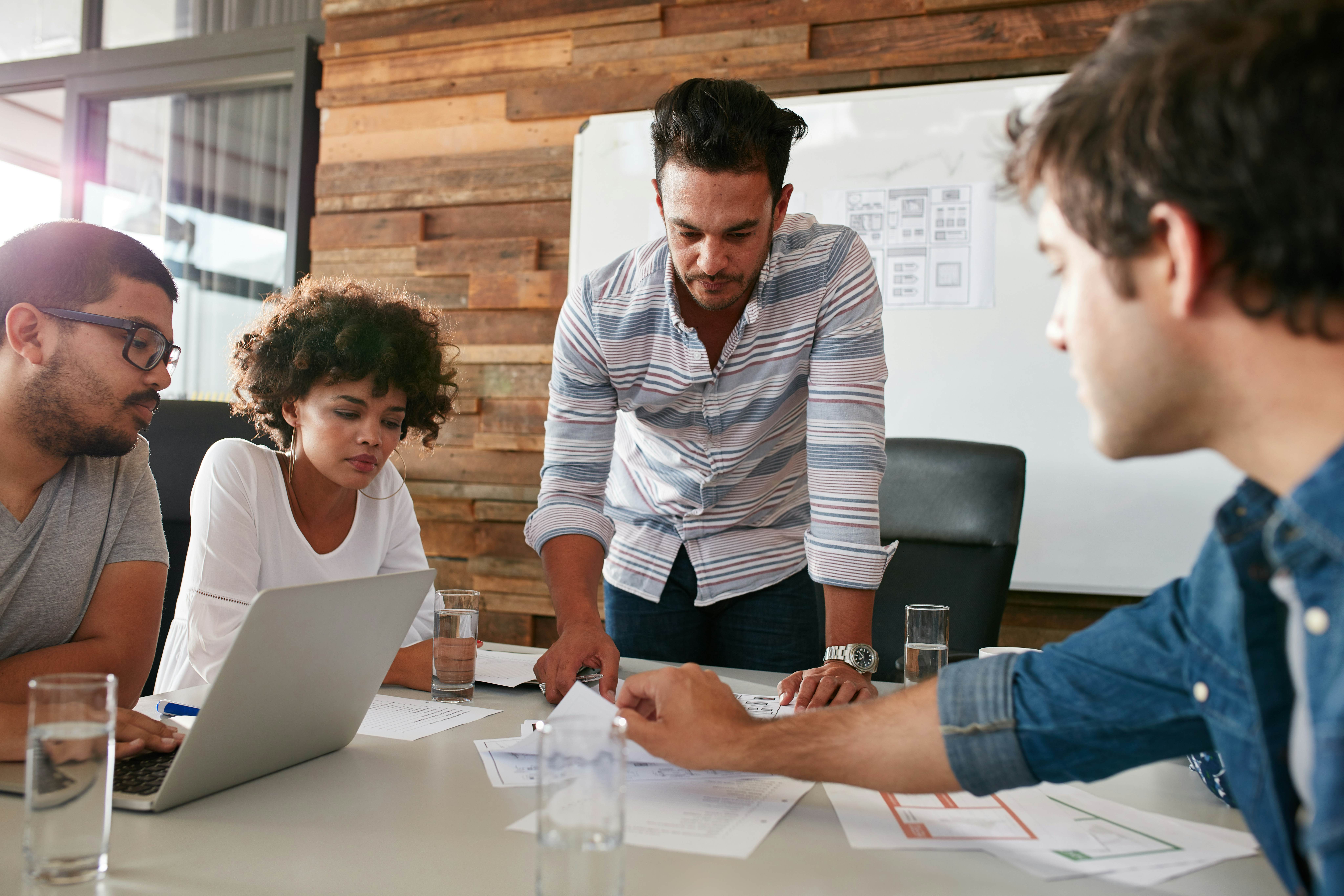 Young people in a business meeting