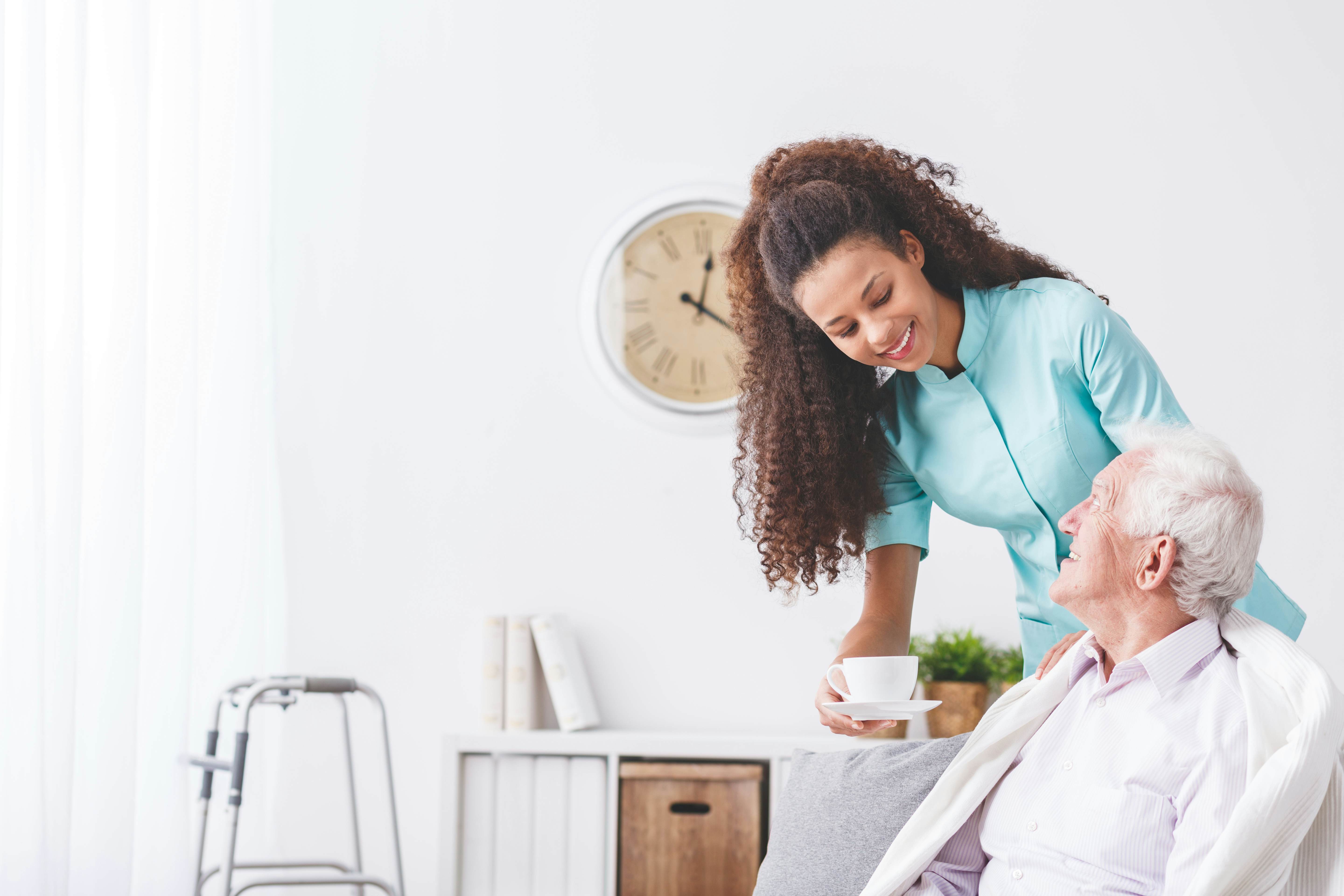 Nurse taking care of patient