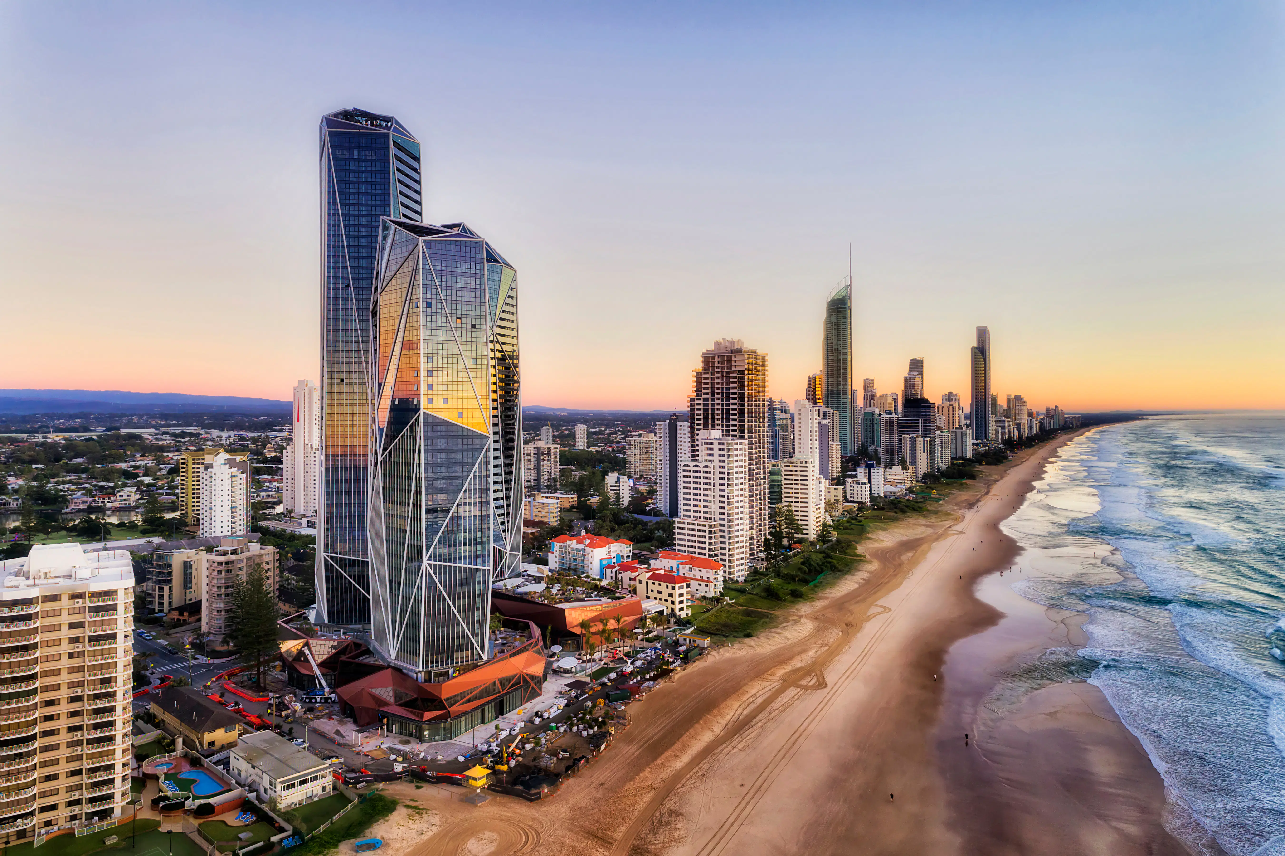 The Australian Gold Coast in Queensland Surfers Paradise