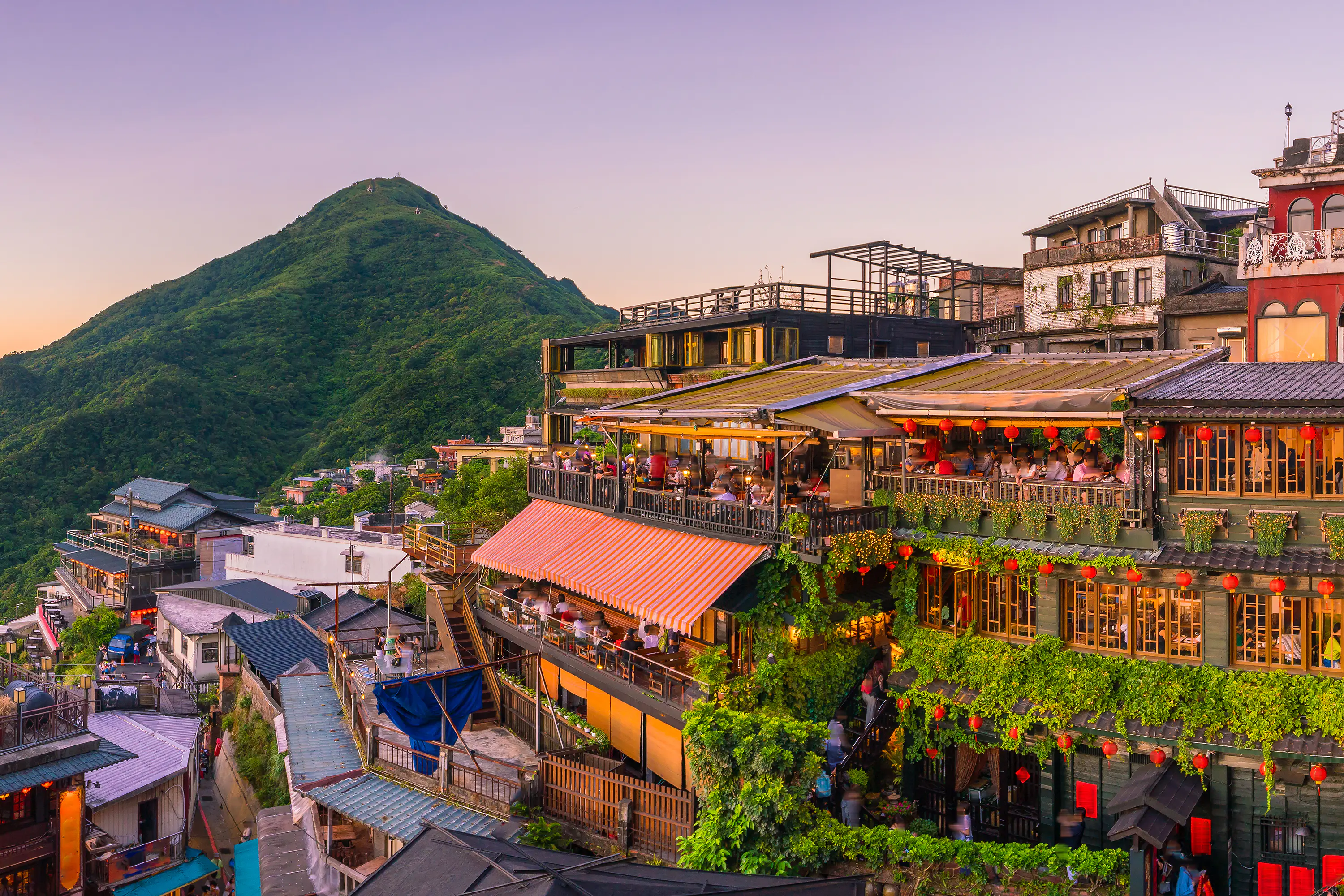 Jiufen Old Street in Taipei, Taiwan