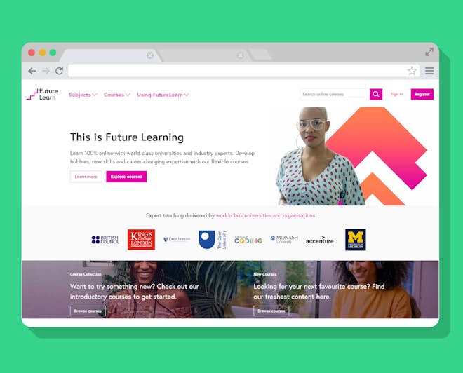 FutureLearn home page