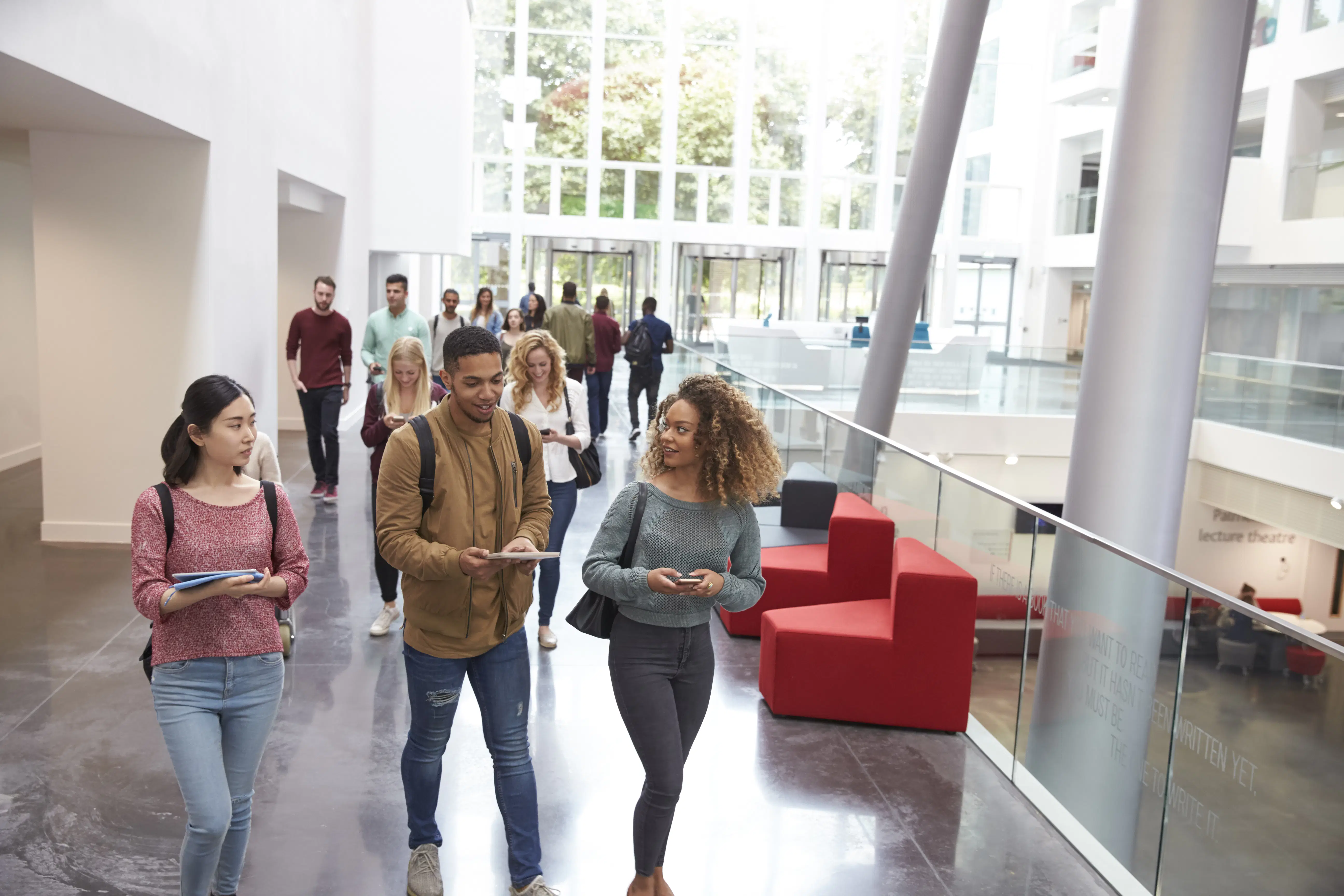 Students on campus