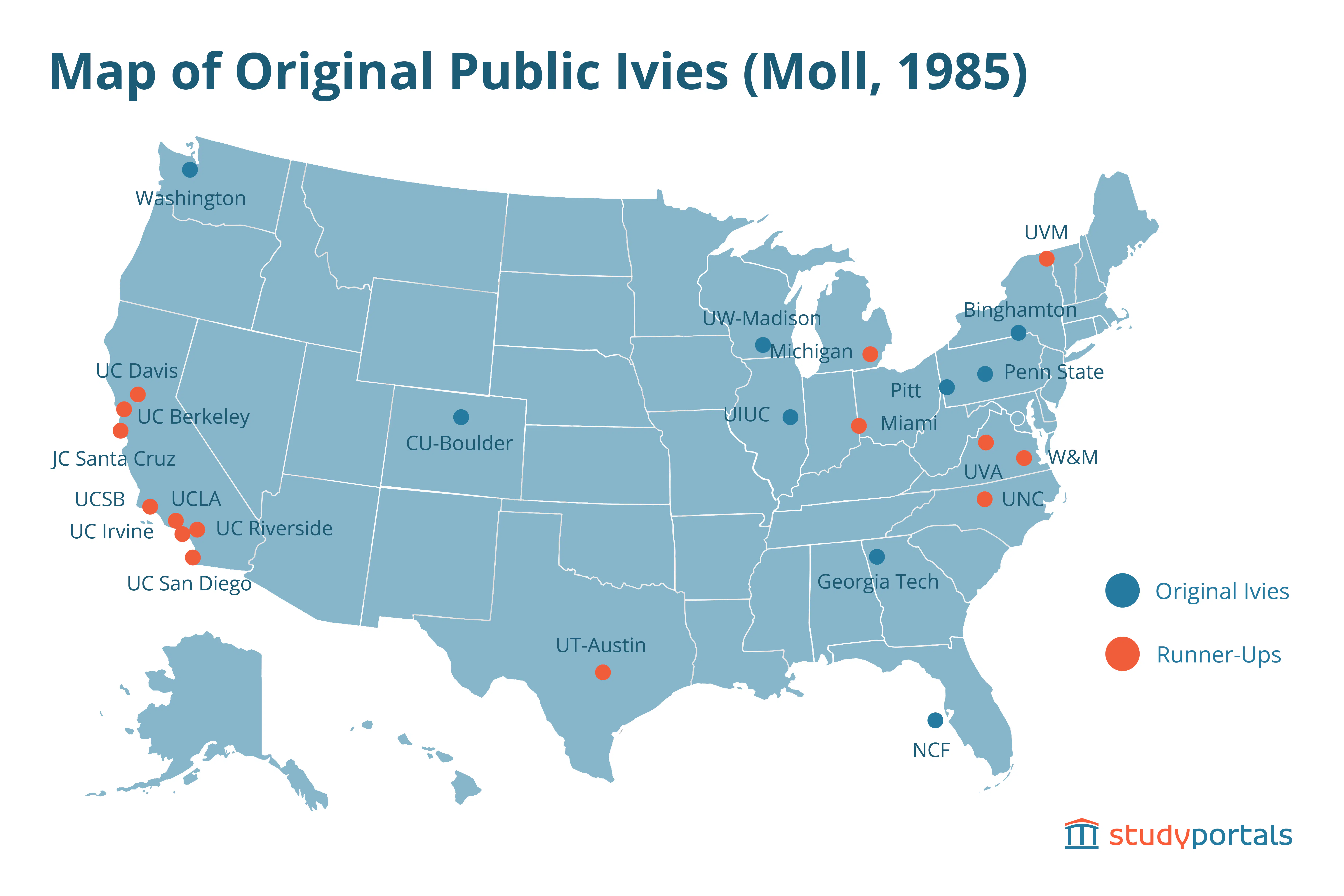 Original map of public ivies