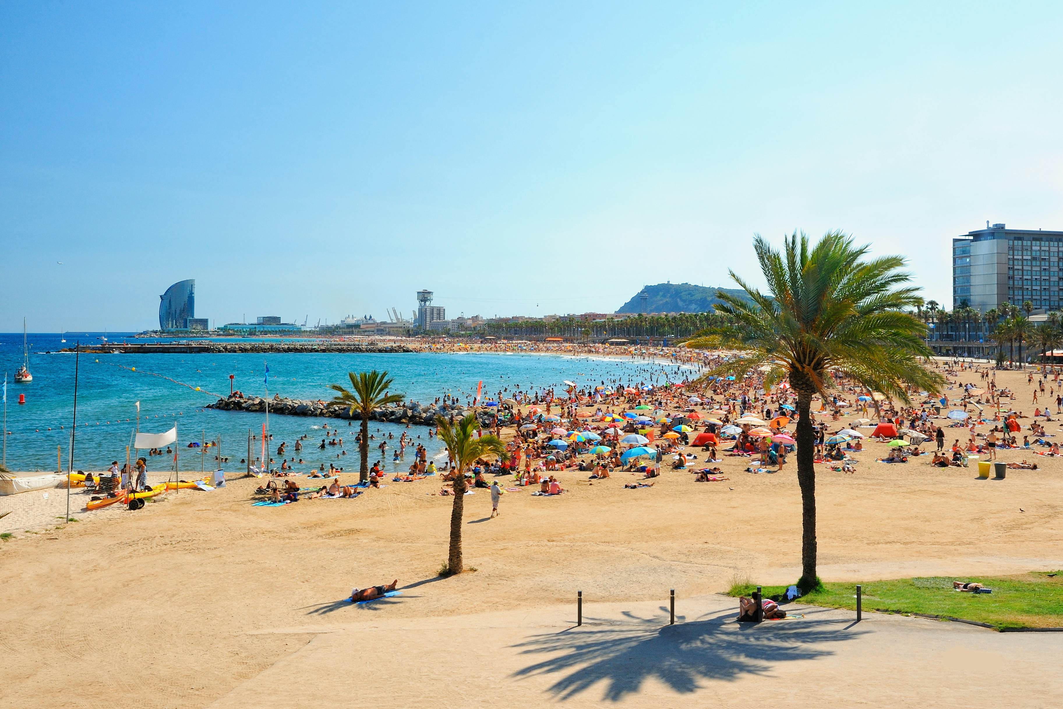Beach in Barcelona, Spain